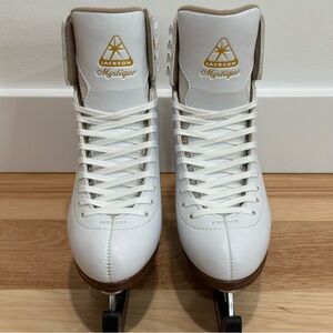 Jackson Ultima Mystique Ladies Girls White Figure Ice Skates JS1490 Size 6.5 C
